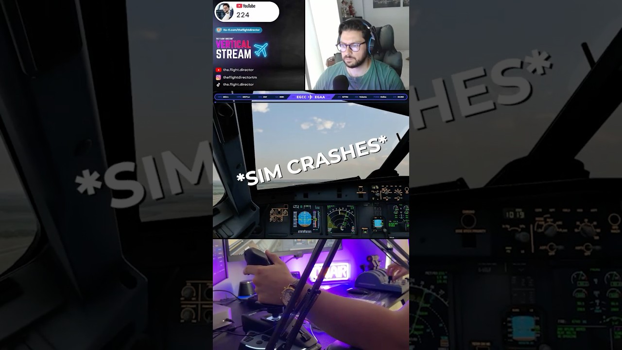 Thumbnail for X-Plane 12 CRASHED during my livestream